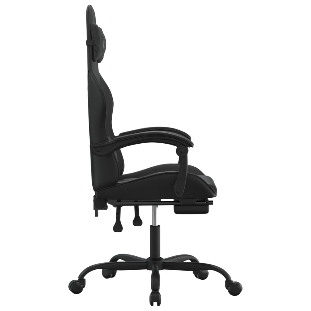 Gaming-Stuhl Schwarz und Golden Kunstleder