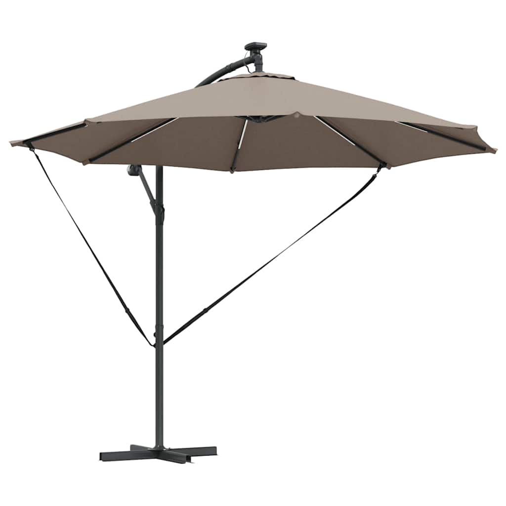 Sonnenschirm Sand 294 x 294 x 248 cm Polyester und Aluminium