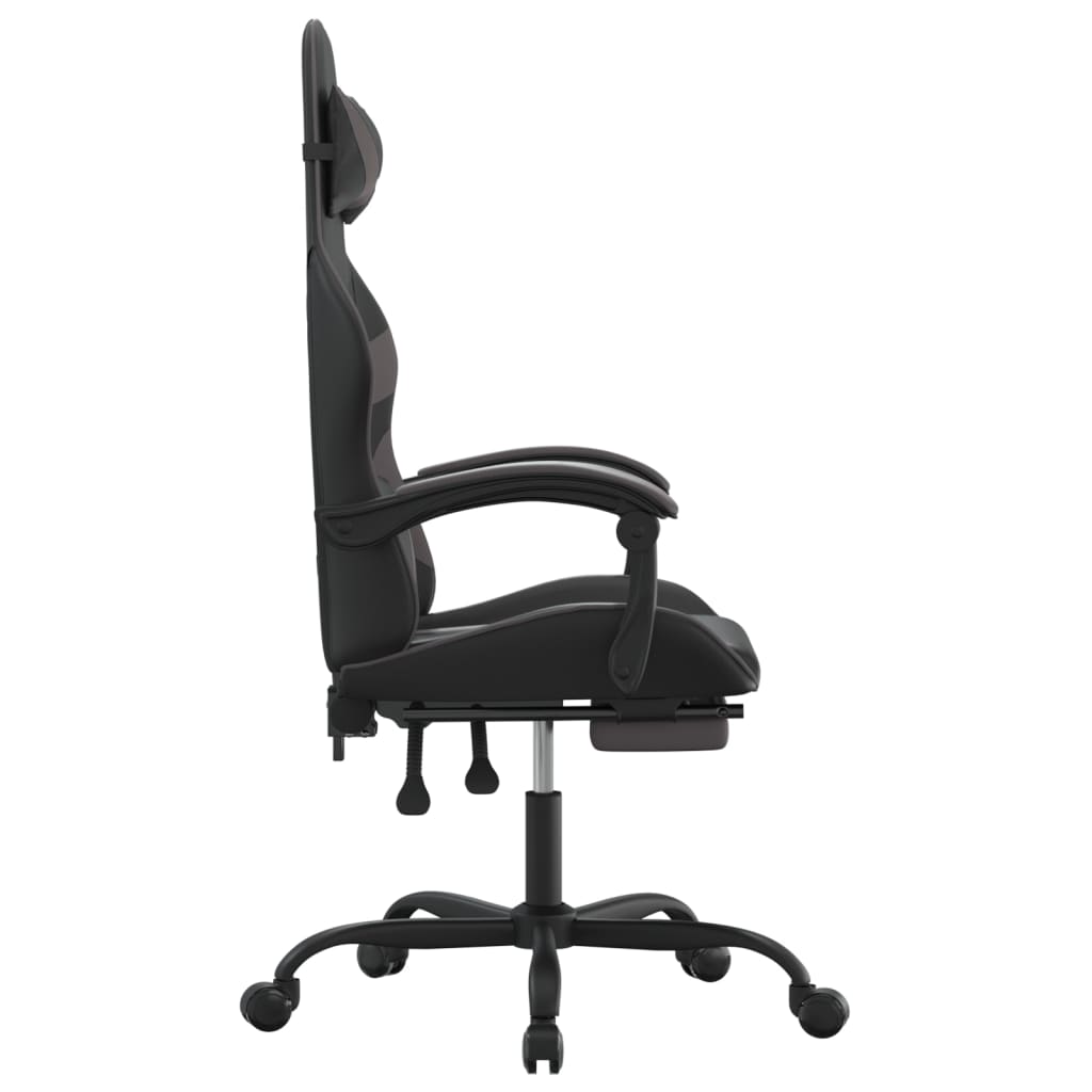 Gaming-Stuhl Drehbar Schwarz und Rot Kunstleder