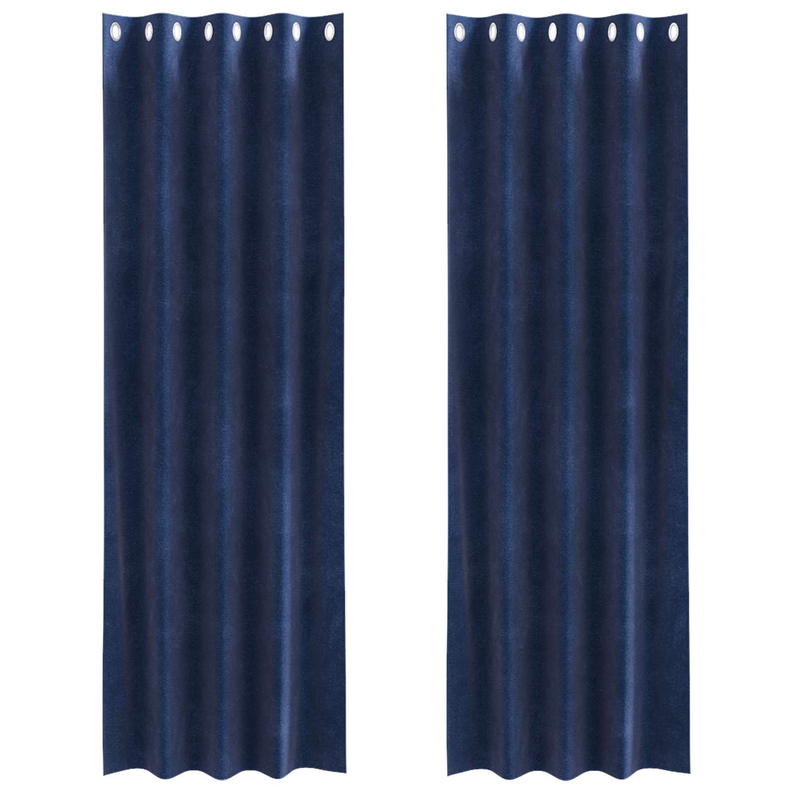 Verdunkelungsvorhänge 2 pcs Schwarz 140 x 140 cm Samt