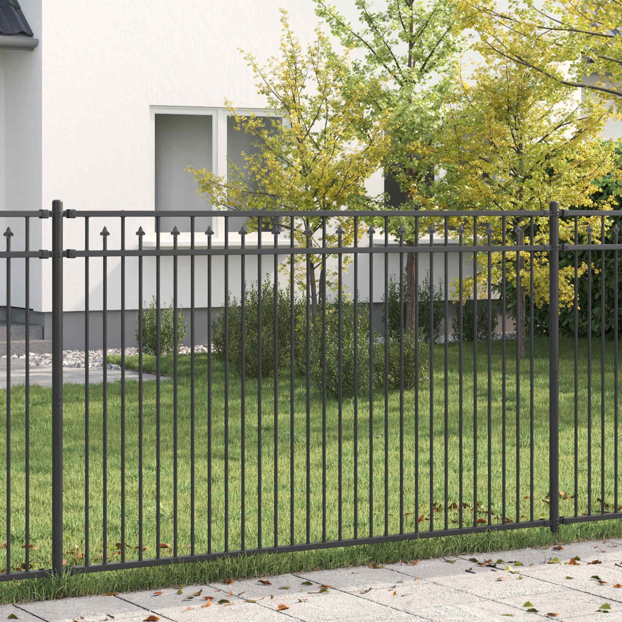 Spitzenzaun BAARLO Schwarz