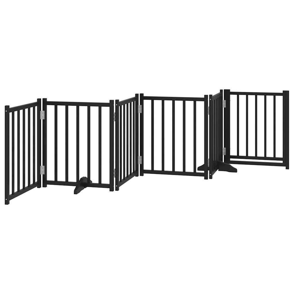3-tlg. Hundetor Faltbar 150 cm Massivholz Tanne