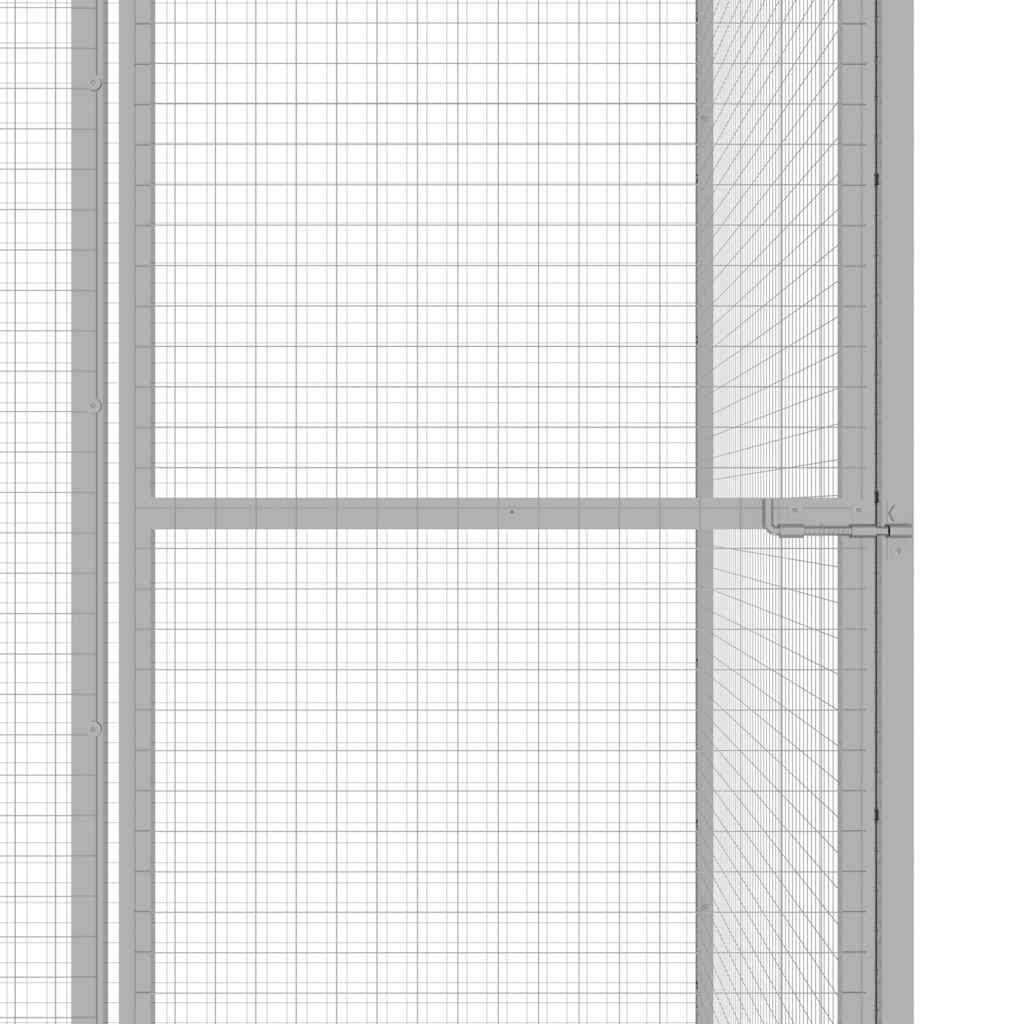 Katzenkäfig 1,5x1,5x1,5 m Verzinkter Stahl