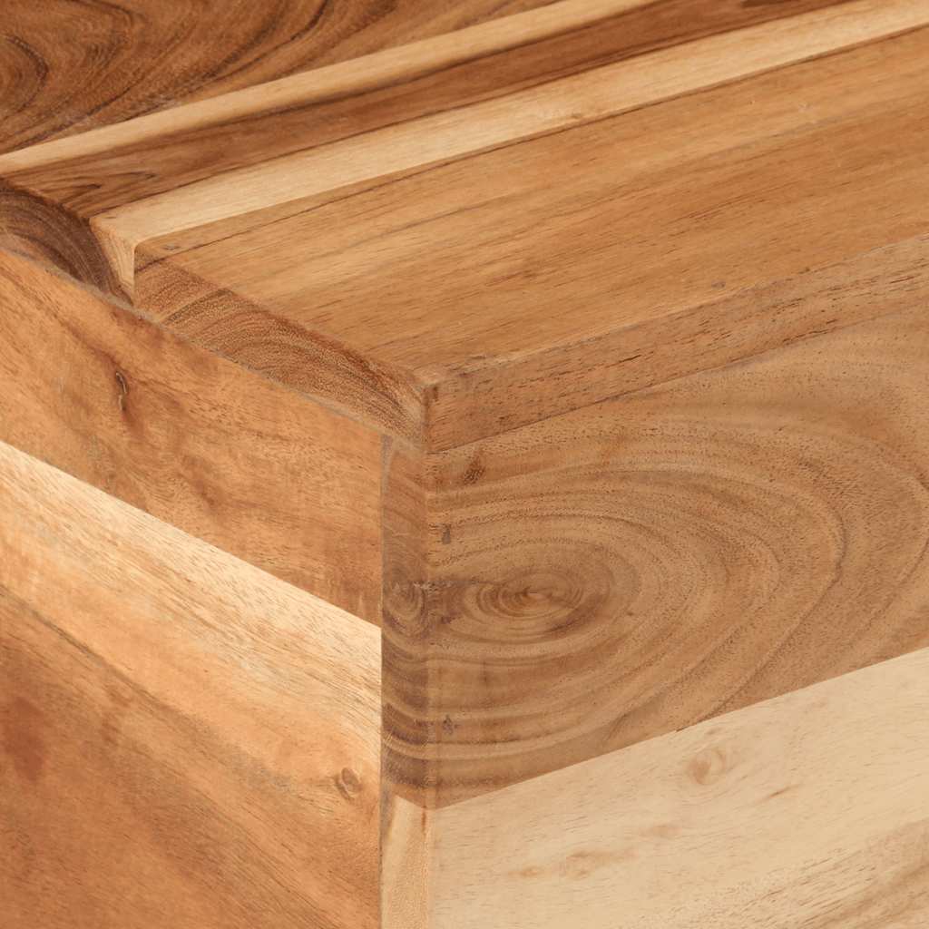 Couchtisch 68x68x41 cm Raues Mangoholz