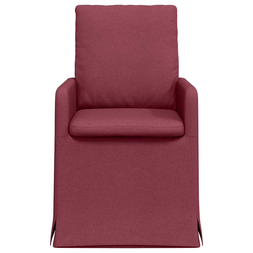 Esszimmerstühle 2 pcs Hellgrau 57 x 67 x 98 cm Stoff