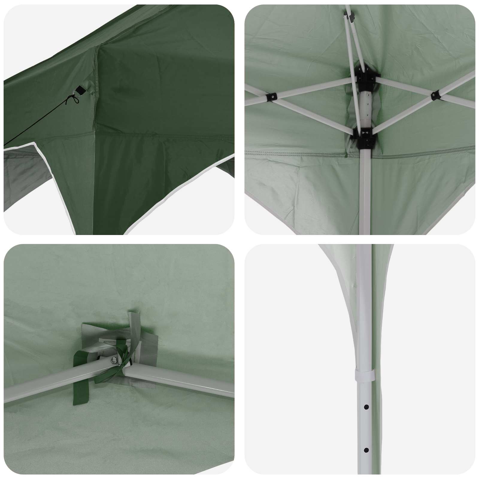 Pop-up Partyzelt 194 x 194 x 245 cm Creme