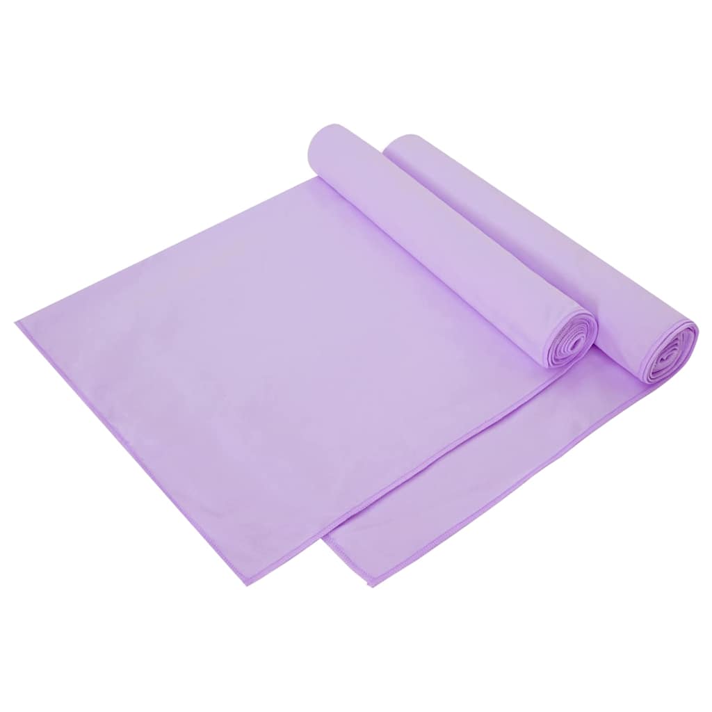 Sporthandtücher 2 pcs Schwarz 50 x 30 cm Polyester und Polyamid