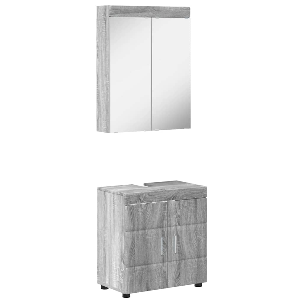 Badezimmermöbel-Set TULUM 2 pcs Weiß 60 x 34 x 63 cm