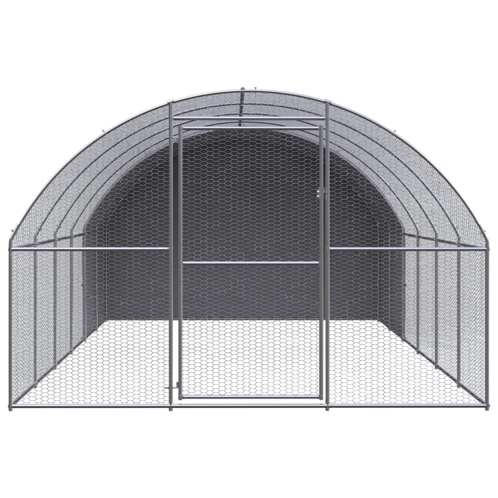 Outdoor-Hühnerstall 3x2x2 m Verzinkter Stahl