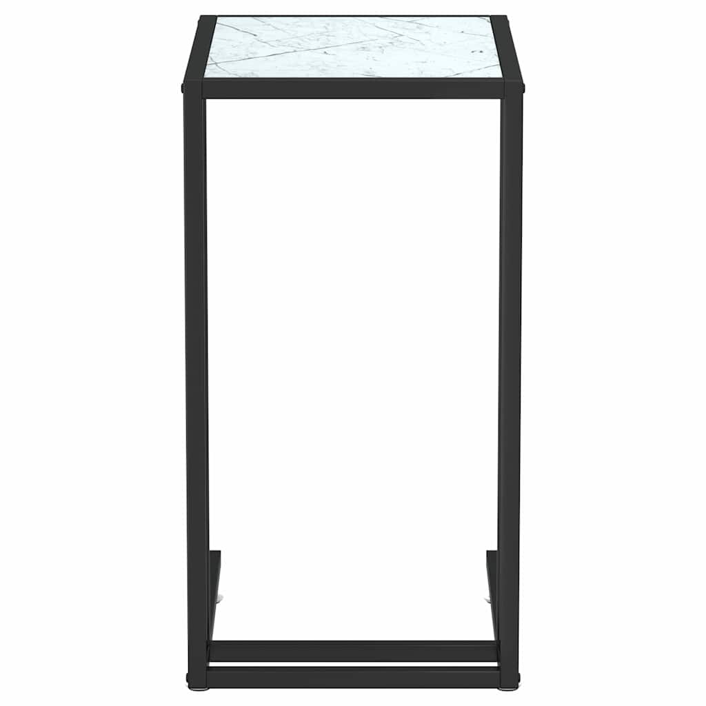 Computer-Beistelltisch Schwarz 50x35x65 cm Hartglas