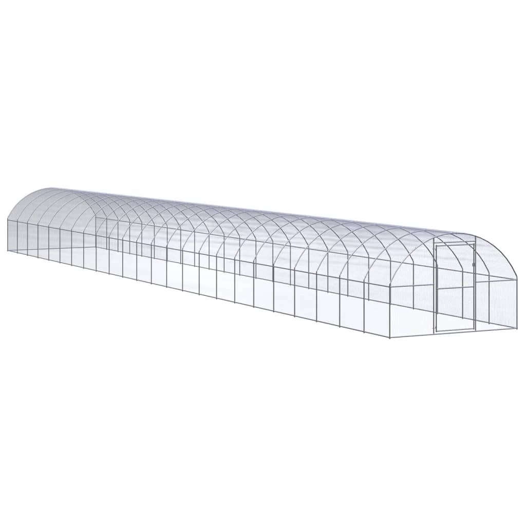 Outdoor-Hühnerstall 3x2x2 m Verzinkter Stahl
