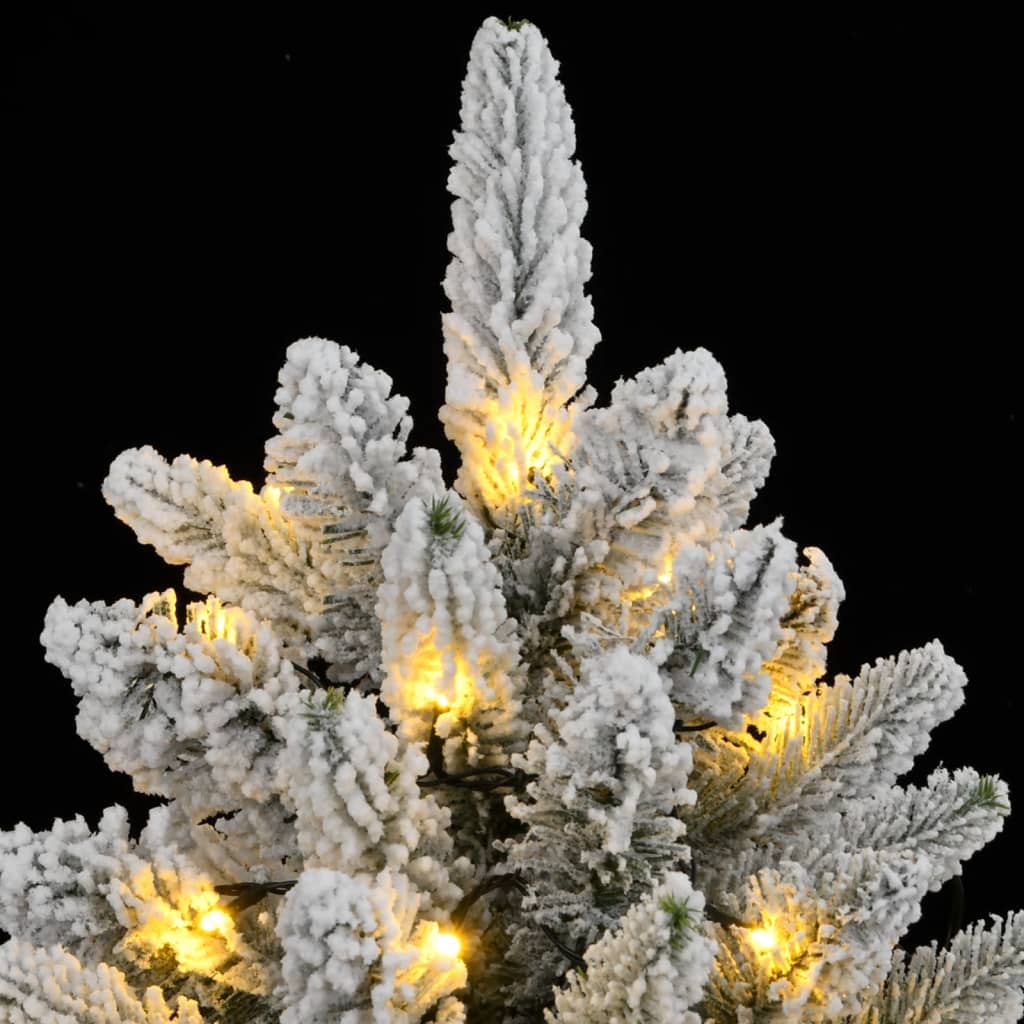 Künstlicher Weihnachtsbaum mit 150 LEDs mit Ständer Weiß 120 cm