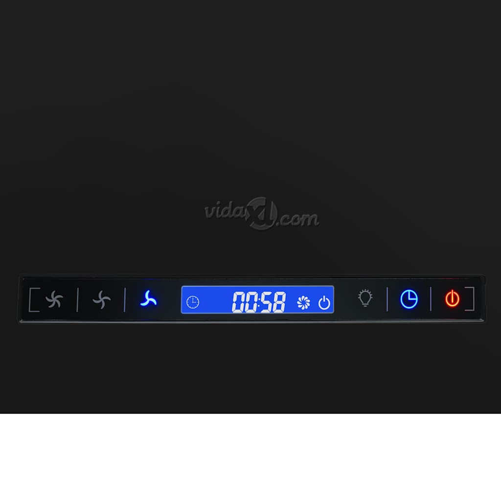 Hängende Inselhaube Touch-Sensor LCD 37 cm Edelstahl