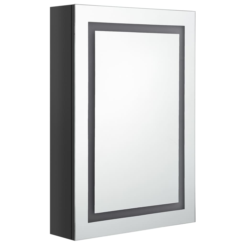 LED-Spiegelschrank fürs Bad Glänzend Weiß 50x13x70 cm