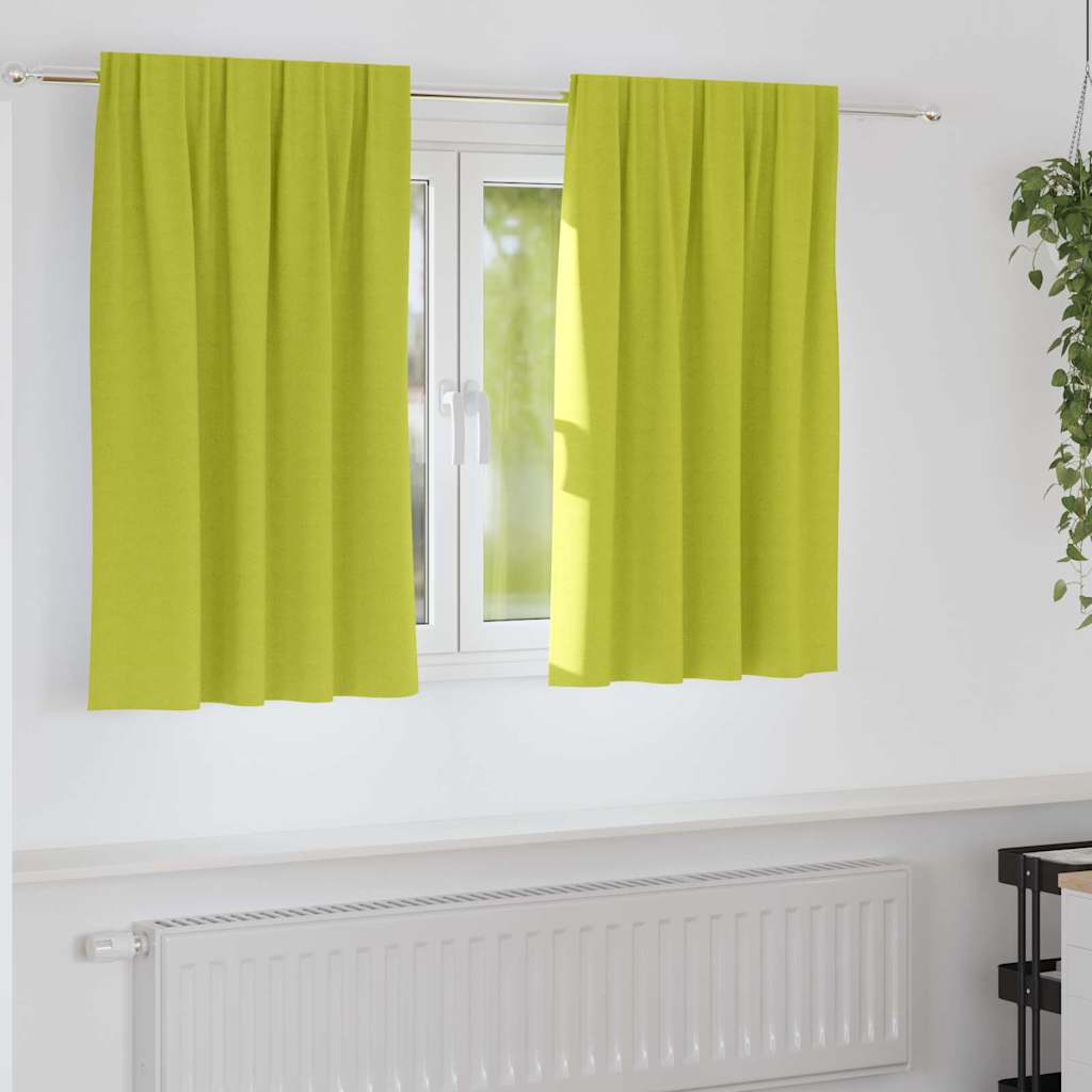Verdunkelungs-Vorhänge mit Ringen 2 pcs Beige 140 x 140 cm
