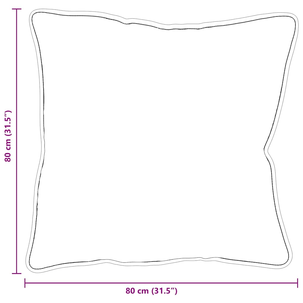 Kopfkissen mit Kissen Weiß 60 x 40 x 20 cm Polyester