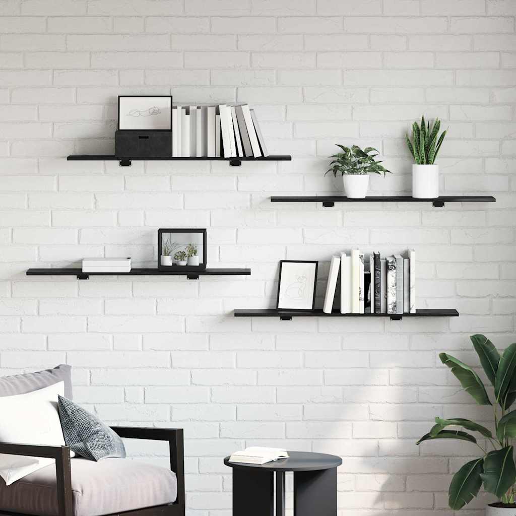 Bücherregal-Bretter 4 Stk. Weiß 40x10x1,5 cm Holzwerkstoff