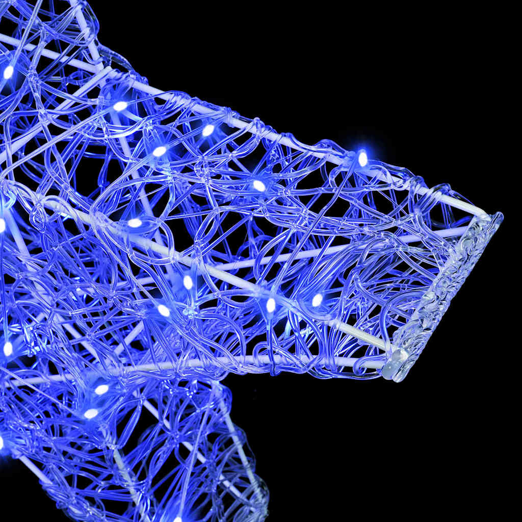 3D Stern mit 50 LEDs Warmweiß 55 x 53.5 x 10 cm Acryl