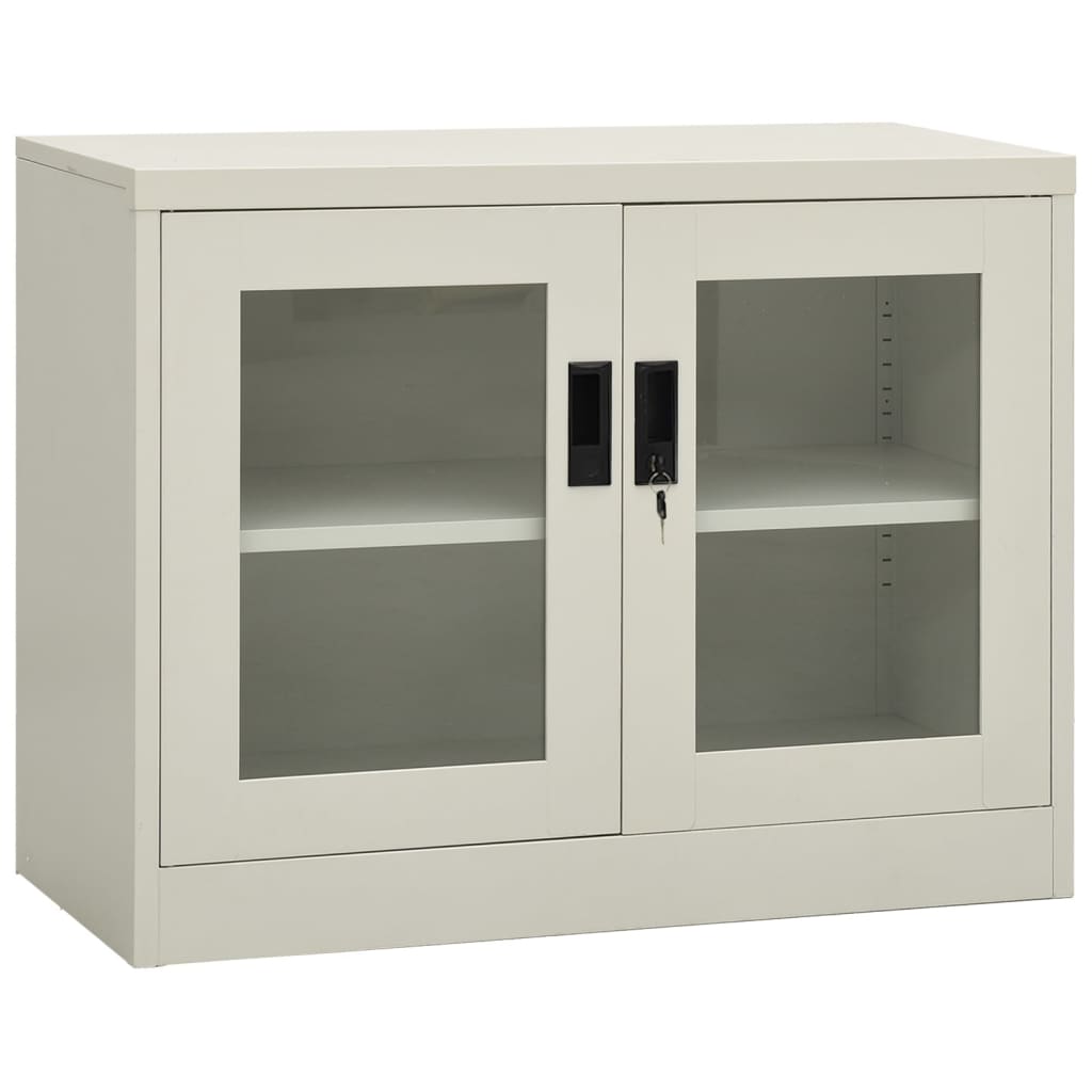 Büroschrank Weiß 90x40x70 cm Stahl