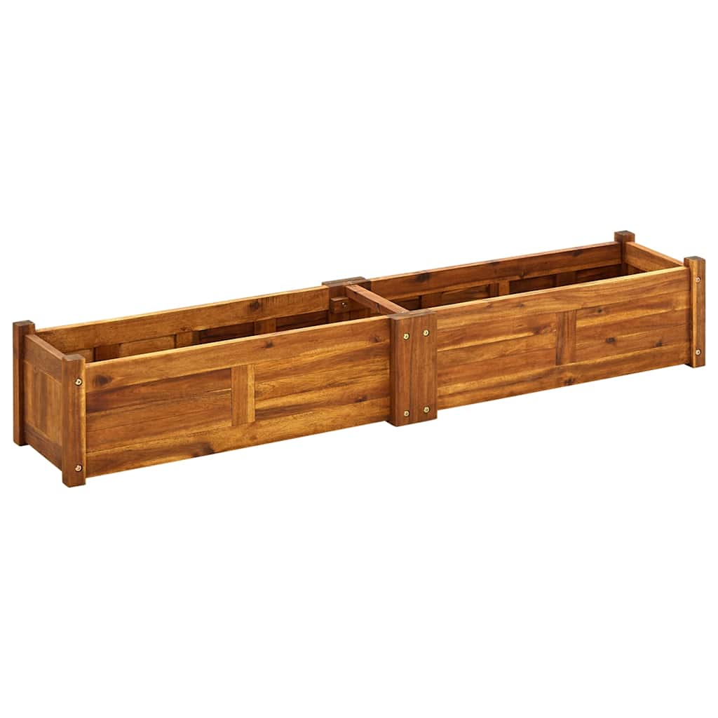 Garten-Hochbeet Akazienholz 76x27,6x25 cm