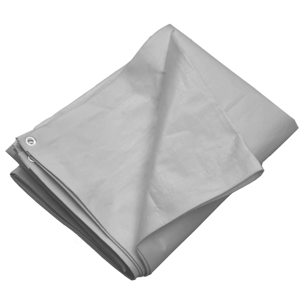 Abdeckplane 180 g/m² 2x3 m Grau HDPE