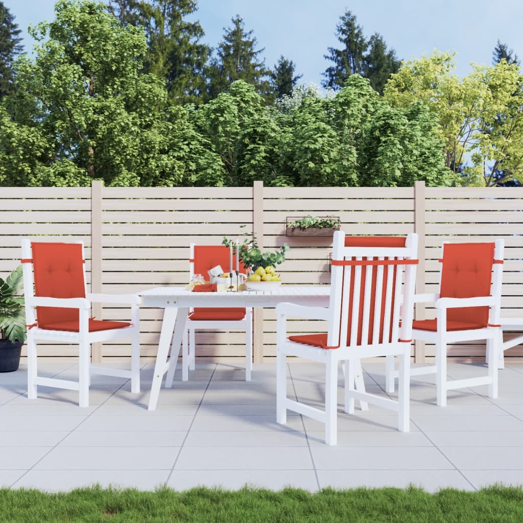 Niedriglehner-Auflagen 2 Stk Melange Anthrazit 100x50x7cm Stoff