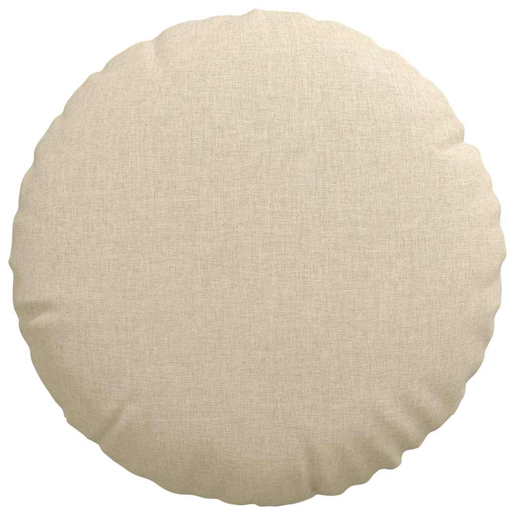 Sitzkissen 2 pcs Hellgrau Ø30 x 13 cm Stoff