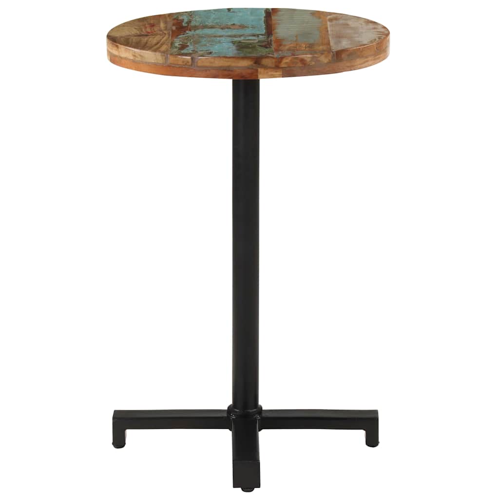 Bistrotisch Rund Ø60x75 cm Raues Mangoholz