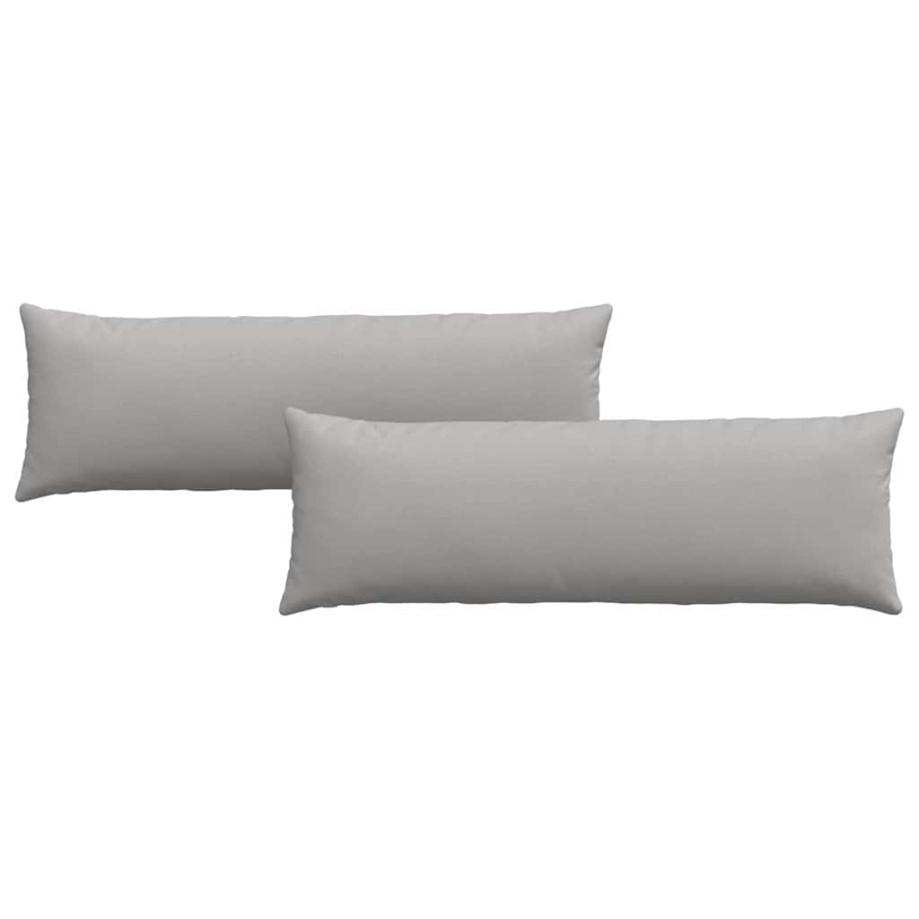 Sofakissen 2 pcs Hellgrau 50 x 30 cm Stoff