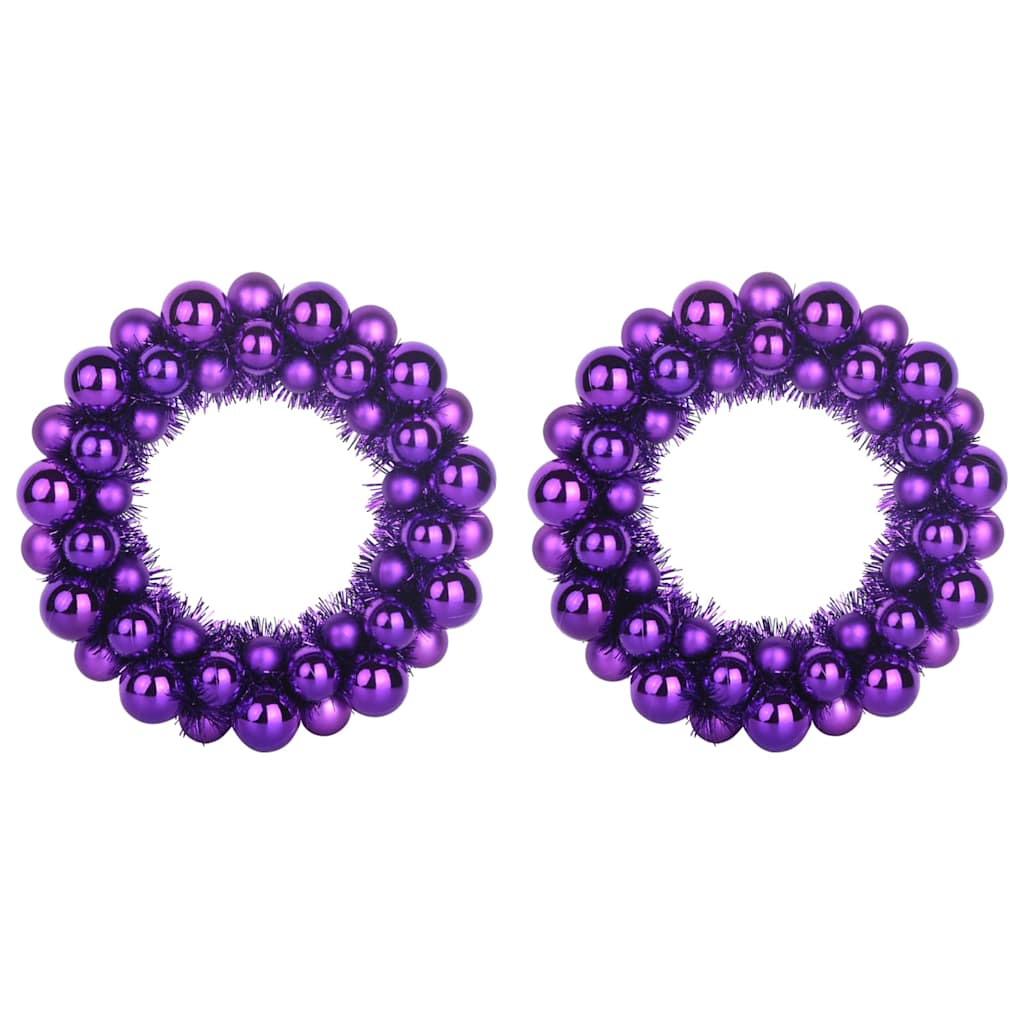 Weihnachtsballkränze 2 pcs Rot 33 x 33 x 7 cm Polystyrol