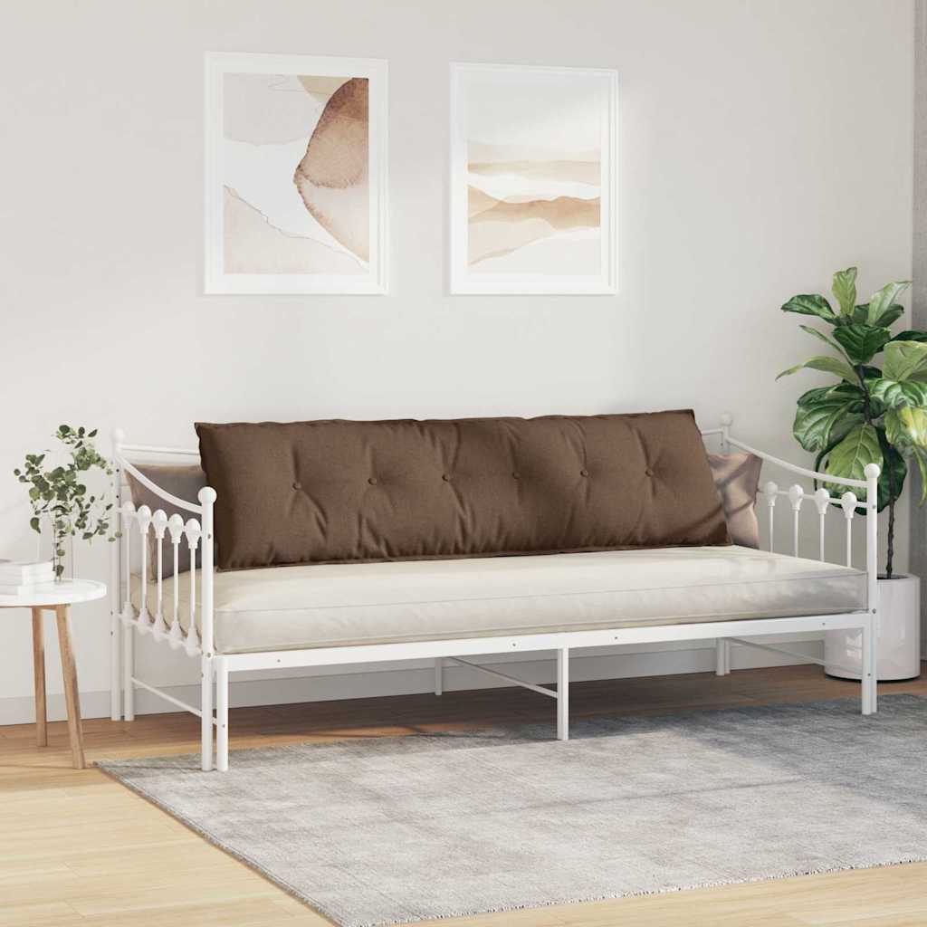Rückenkissen Hellgrau 50 x 19 x 45 cm Stoff