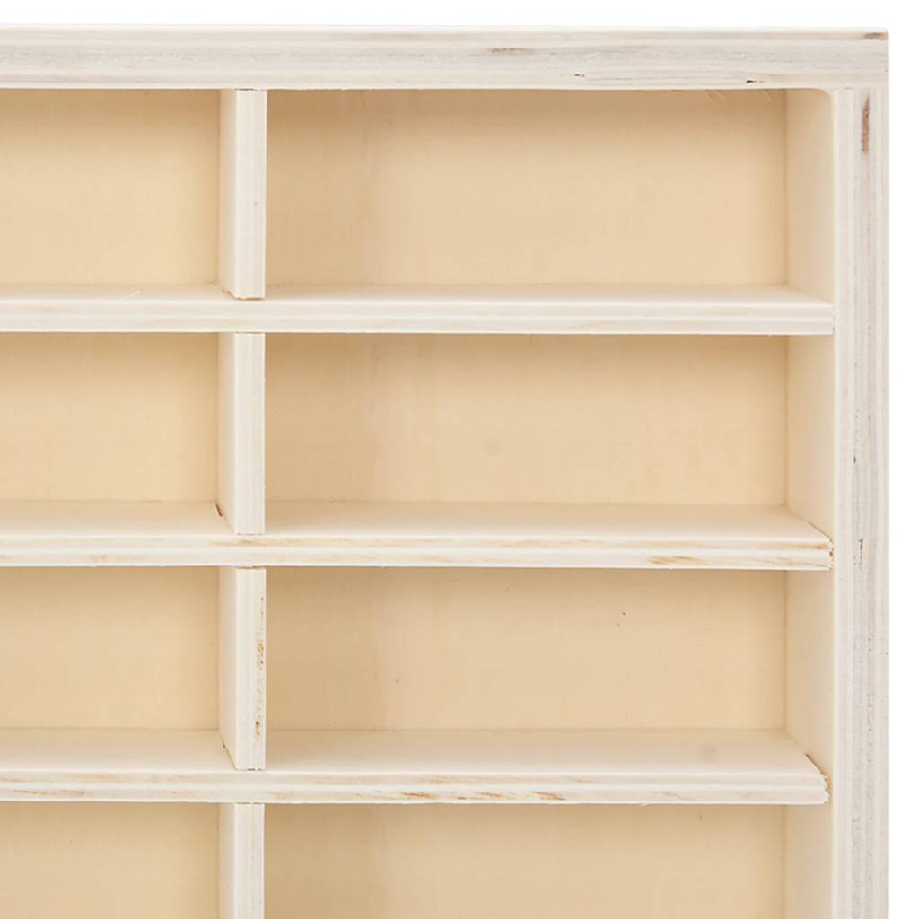 Sammlervitrine aus Holz mit 80 Fächern 80x4,5x40,5cm