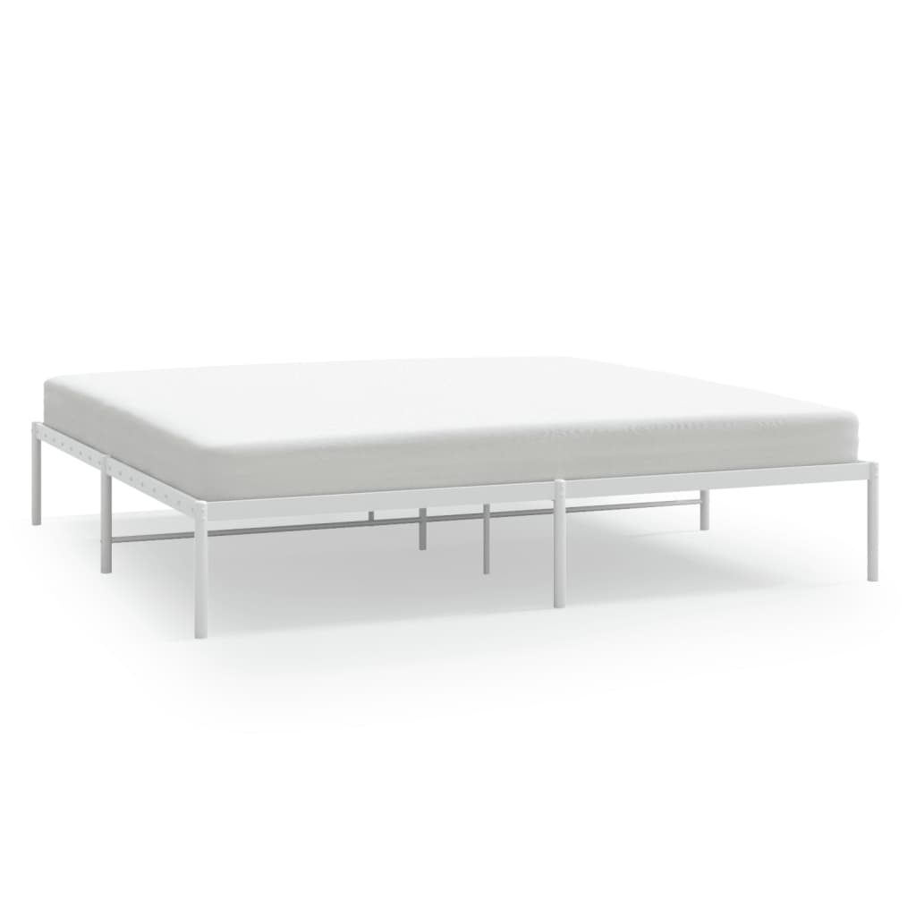 Bettgestell Metall Schwarz 75x190 cm