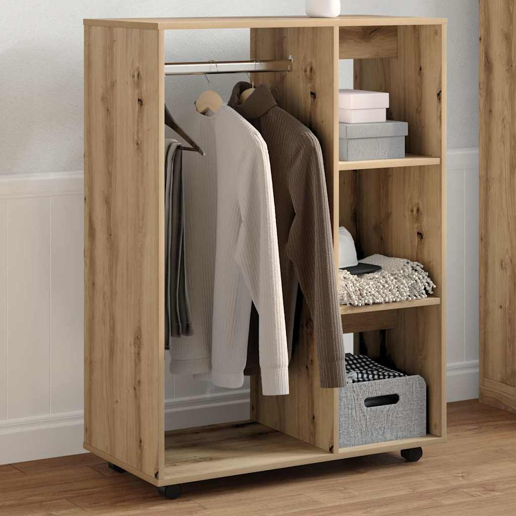 Kleiderschrank Weiß 80x40x110 cm Holzwerkstoff