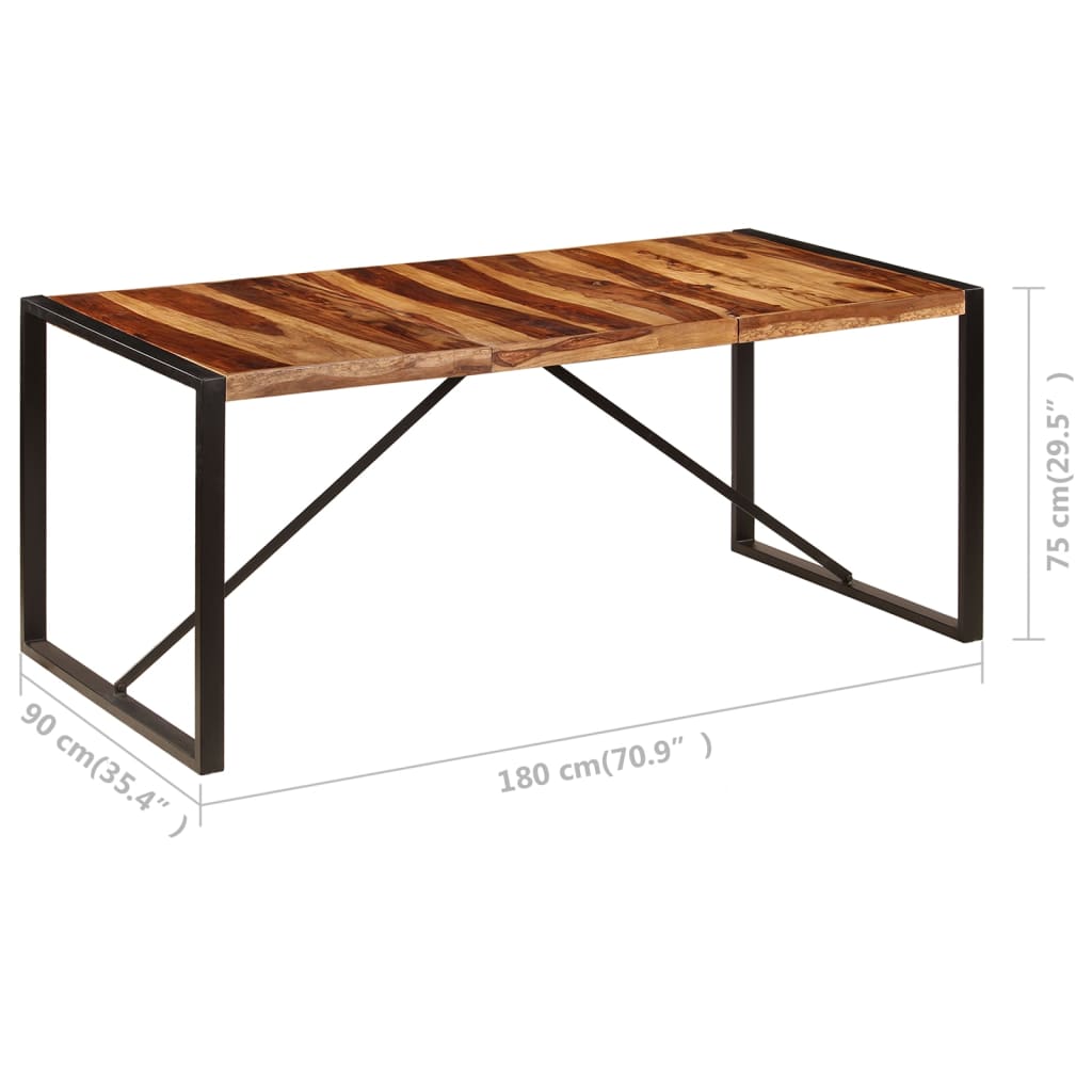 Esstisch 220x100x75 cm Massivholz Akazie