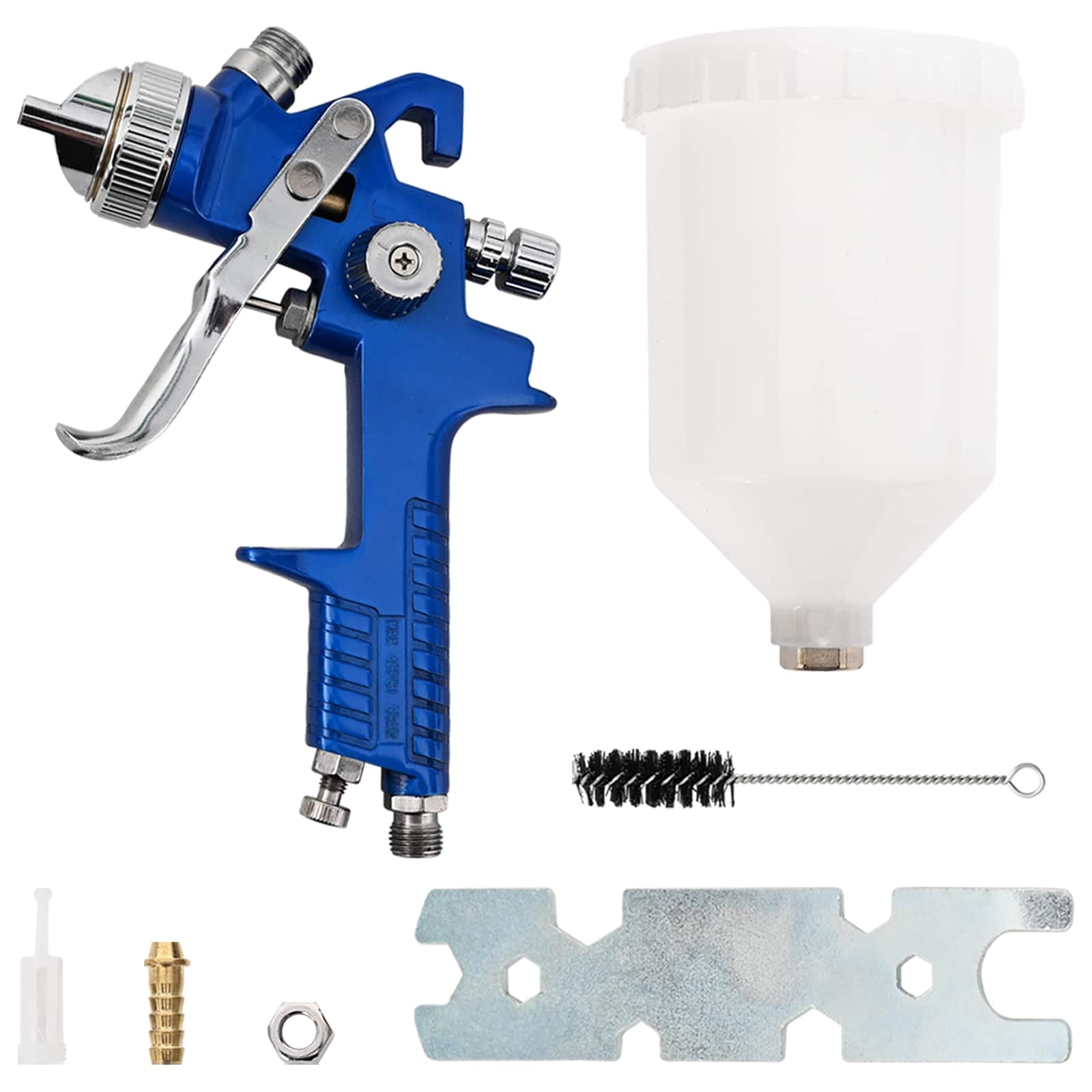 HVLP Farbspritzpistolen-Set mit 600 ml Becher 600 ml Edelstahl