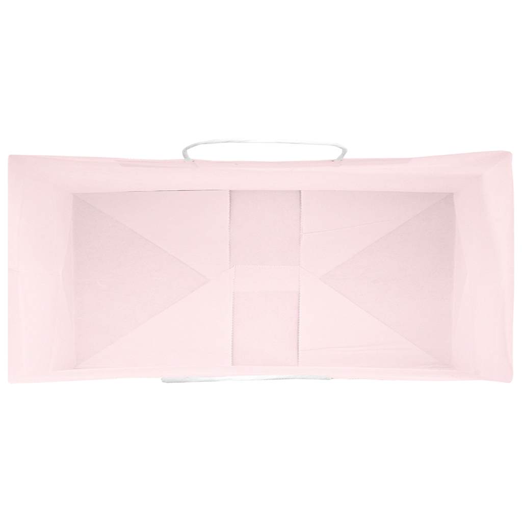 Papiertragetaschen 50 Stk. mit Henkeln Braun 21x11x36 cm