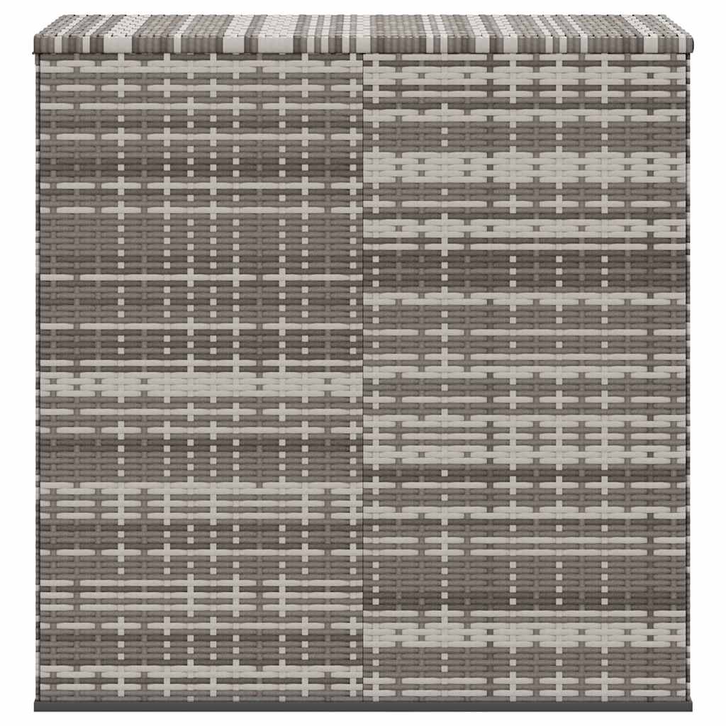 Garten-Kissenbox PE Rattan 100x49x103,5 cm Schwarz