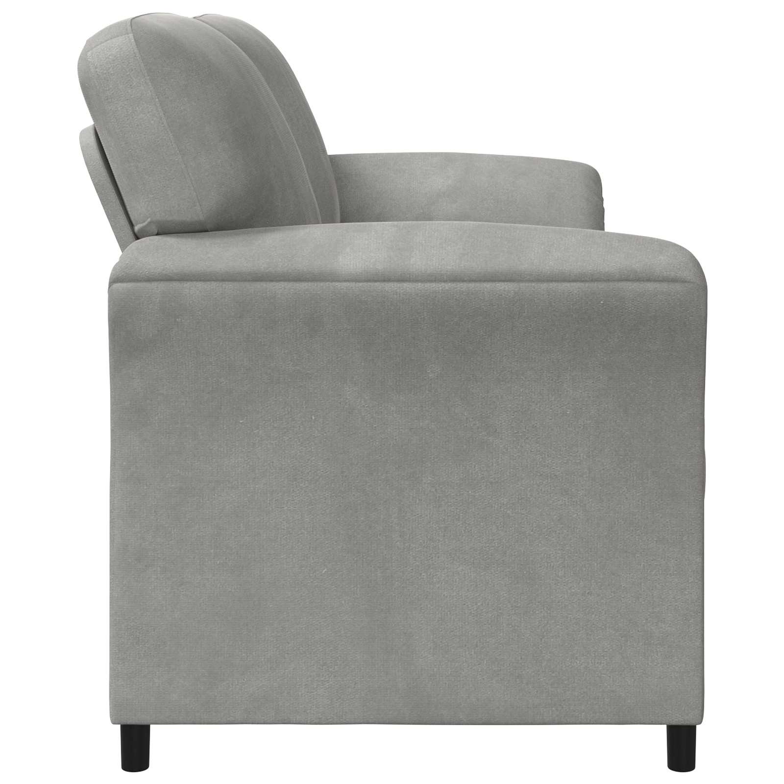 1-Sitzer Sofa Hellgrau 88 x 83 x 95 cm Samt