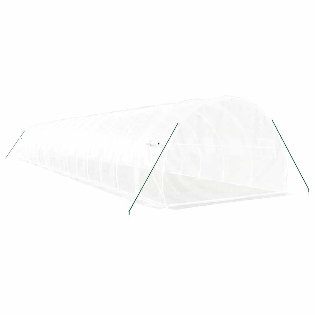 Gewächshaus mit Stahlrahmen Grün 48 m² 16x3x2 m