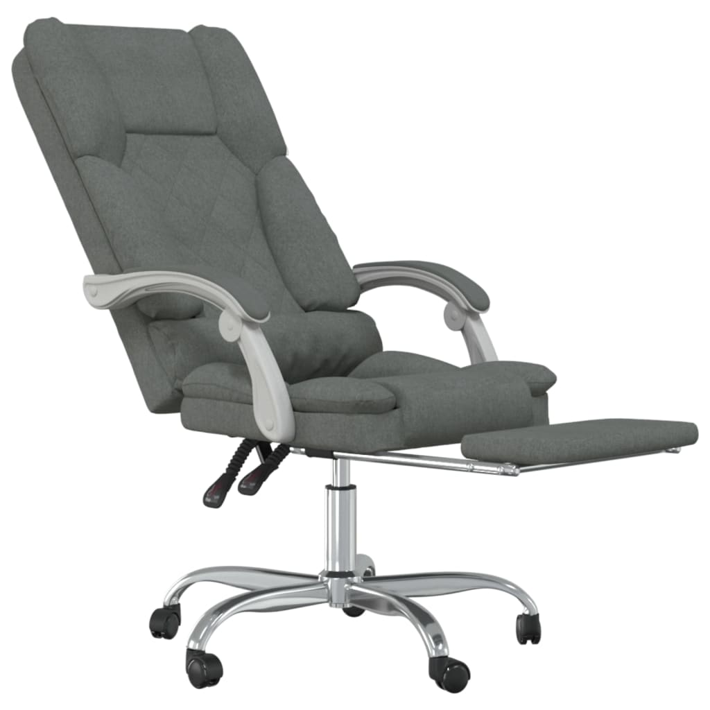 Bürostuhl mit Massagefunktion Taupe Stoff