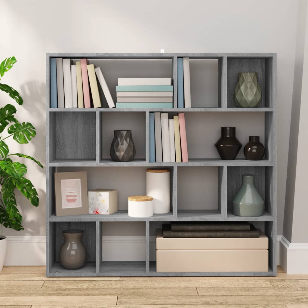 Bücherregal/Raumteiler Weiß 105x24x102 cm