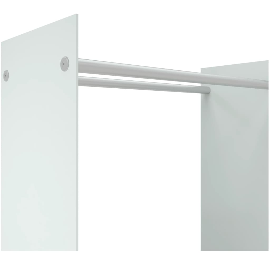 Brennholzregal Schwarz 40x35x100 cm Hartglas