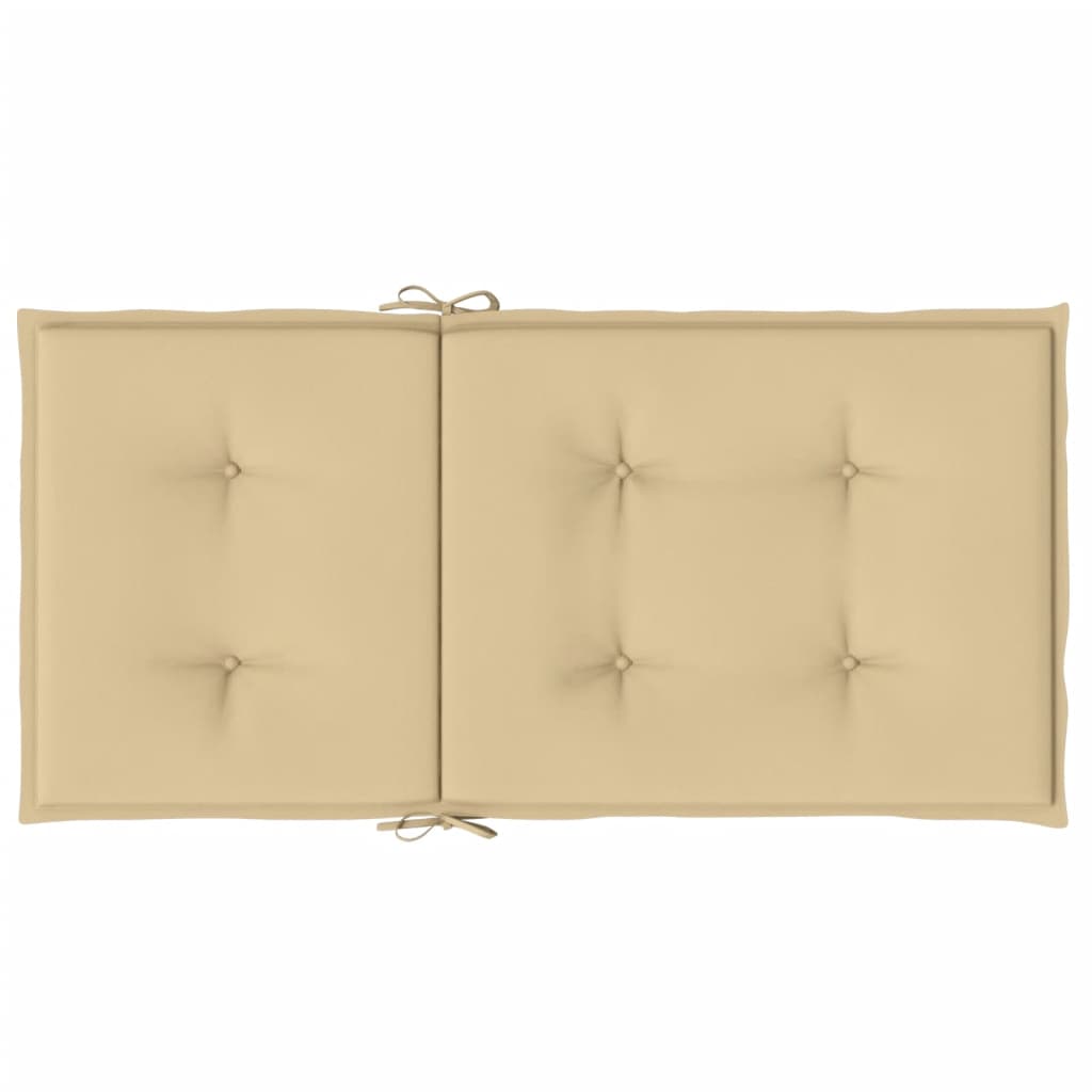 Niedriglehner-Auflagen 2 Stk Melange Anthrazit 100x50x7cm Stoff