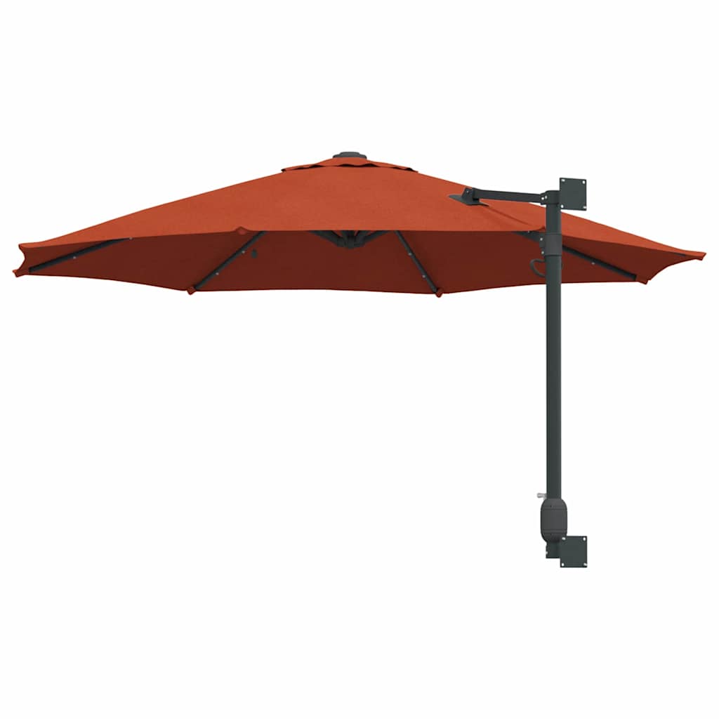 Garten-Sonnenschirm Sand 248 x 248 x 148 cm Polyester und Stahl