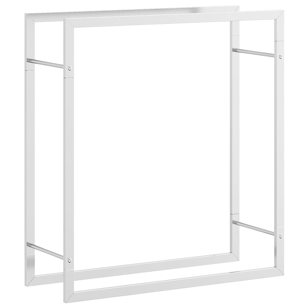 Brennholzregal 50x28x94 cm Edelstahl