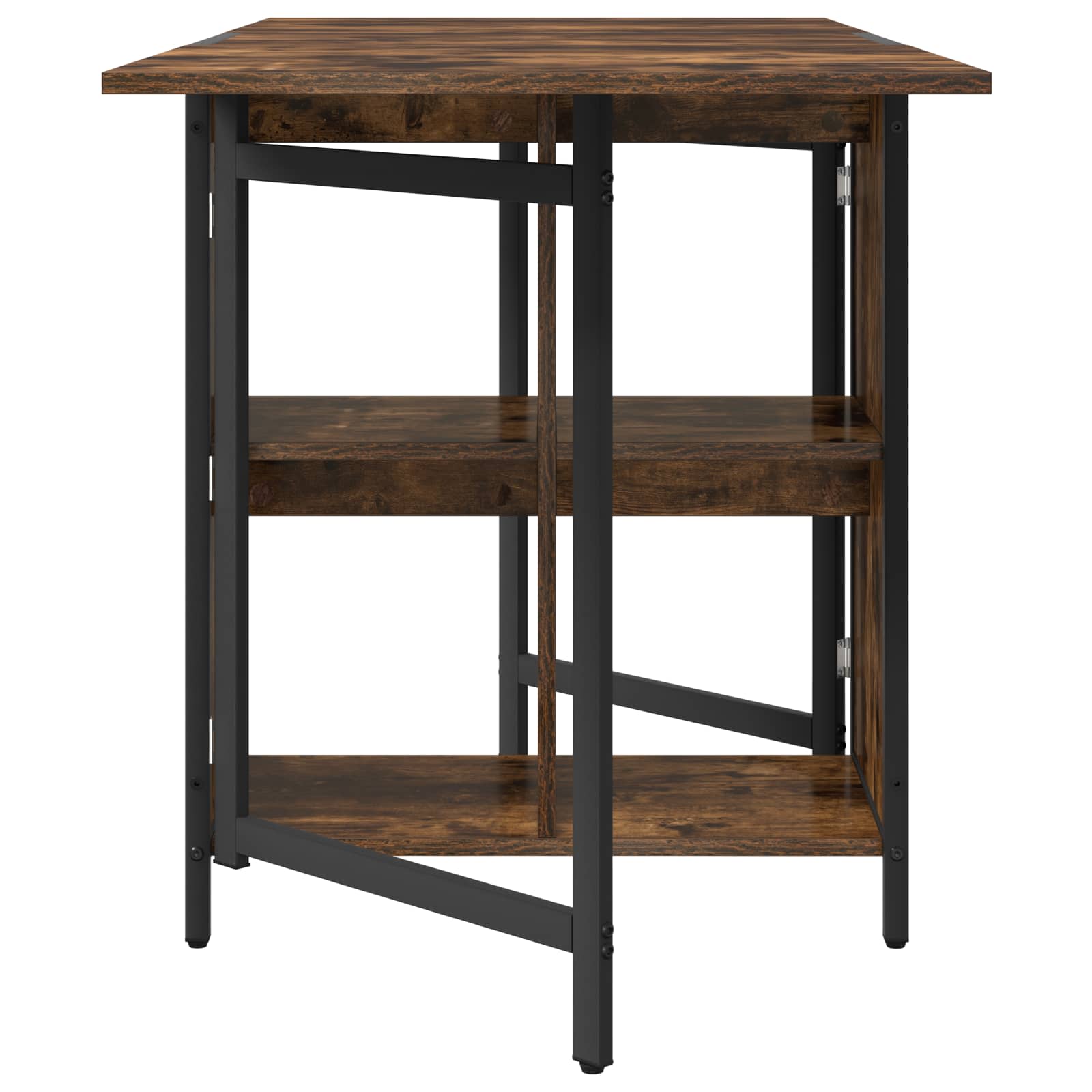 Esstisch 144 x 60 x 75 cm Holzwerkstoff Schwarze Eiche