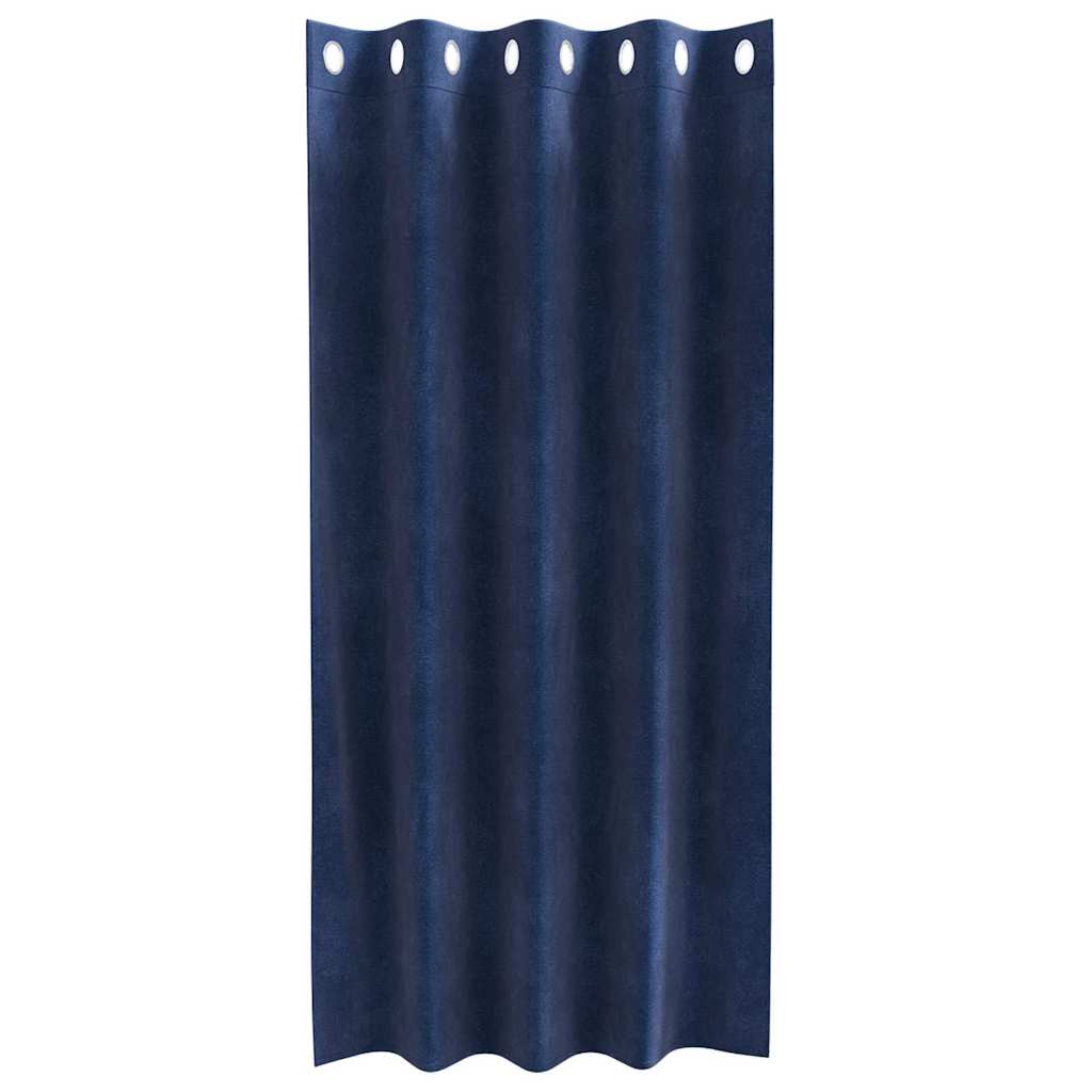 Verdunkelungsvorhänge 2 pcs Schwarz 140 x 140 cm Samt