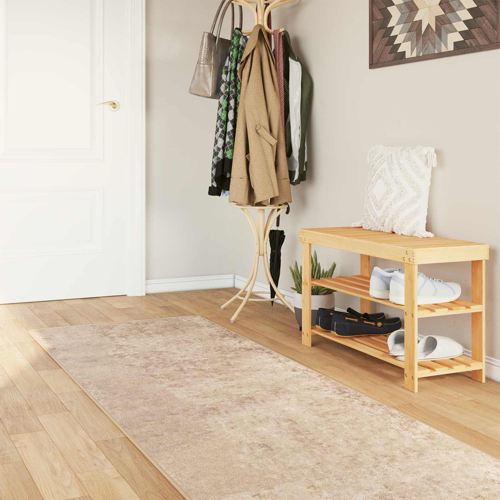 Teppich Waschbar Mehrfarbig 160x230 cm