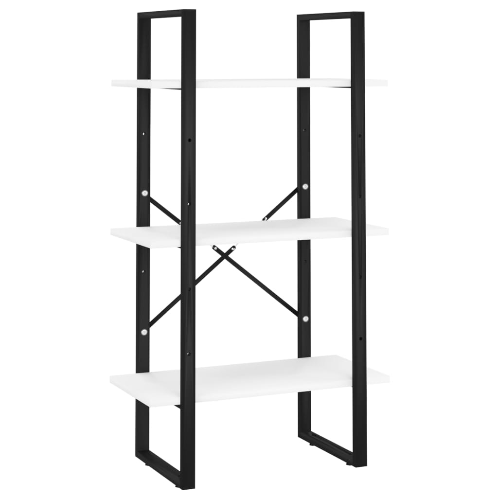 Bücherregal 5 Fächer Weiß 40x30x175 cm Holzwerkstoff
